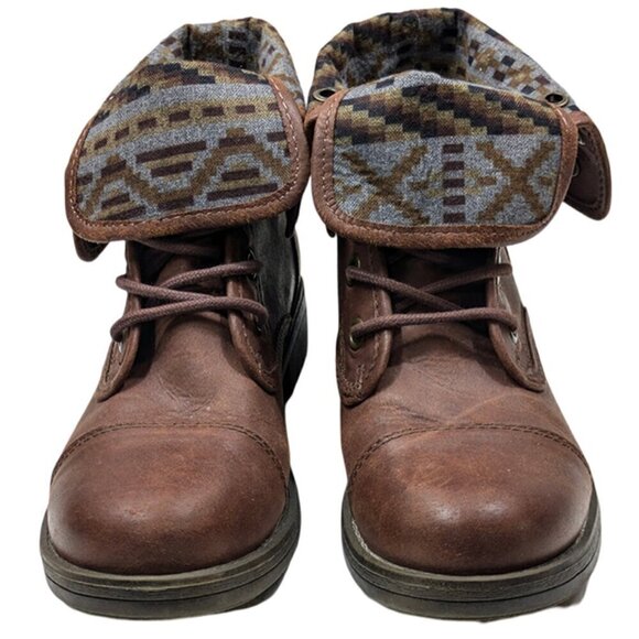 Natural Reflections Ankle Boots Womens 7 Cuffed Lace Up N32231-BA Bootie… - Picture 5 of 10